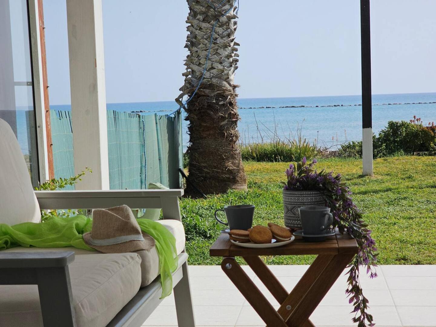 Ammos Beachfront Villa Paradise Ларнака Екстер'єр фото
